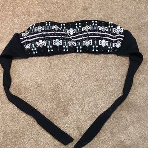 Strapless bathing suit top